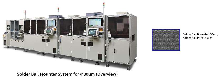 Solder Ball Mounter System for Φ30um(Flux Application by applying Ink-Jet Printing (IJP) Technologies) 